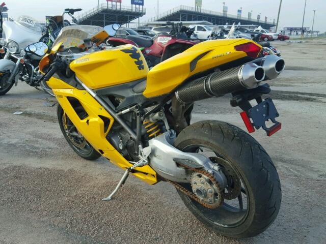 ZDM1XBEW08B016714 - 2008 DUCATI 1098 YELLOW photo 3