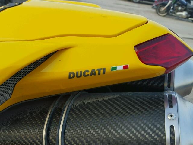 ZDM1XBEW08B016714 - 2008 DUCATI 1098 YELLOW photo 9