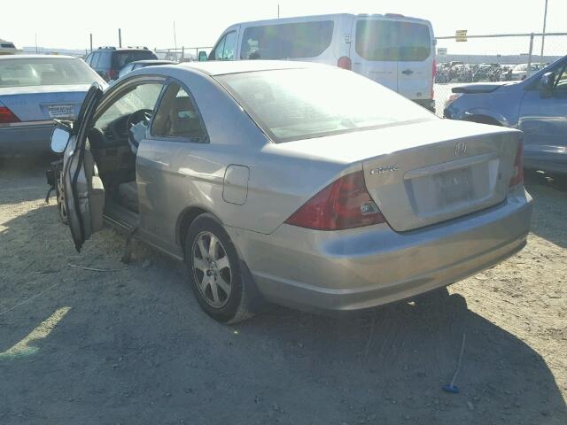 1HGEM22943L022136 - 2003 HONDA CIVIC EX 银色 照片 3