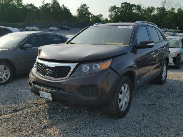 5XYKTDA26CG226758 - 2012 KIA SORENTO BA BROWN photo 2