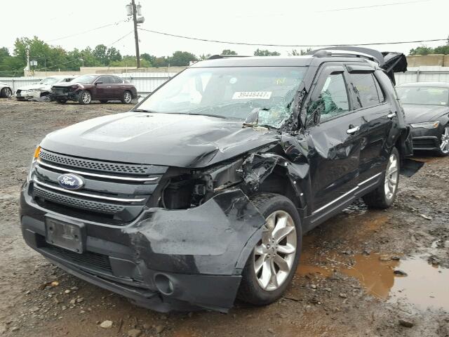 1FM5K8F82FGB15335 - 2015 FORD EXPLORER L BLACK photo 2