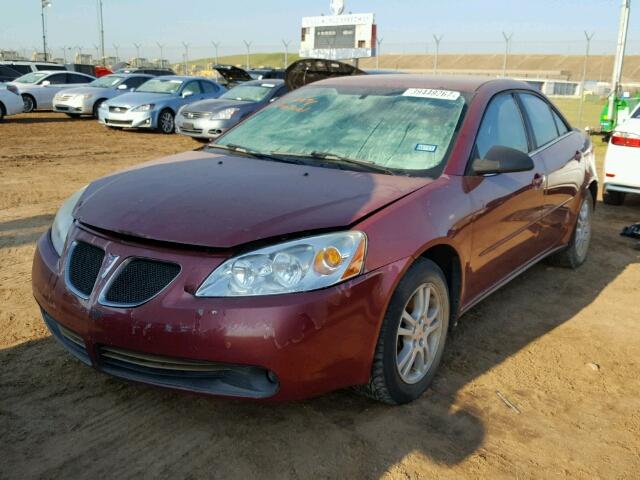 1G2ZG528954120645 - 2005 PONTIAC G6 BURGUNDY photo 2