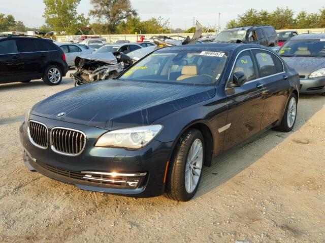 WBAYF8C50ED653707 - 2014 BMW 750 BLUE photo 2