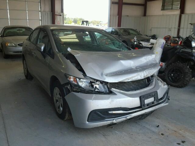 19XFB2E52EE071106 - 2014 HONDA CIVIC LX SILVER photo 1