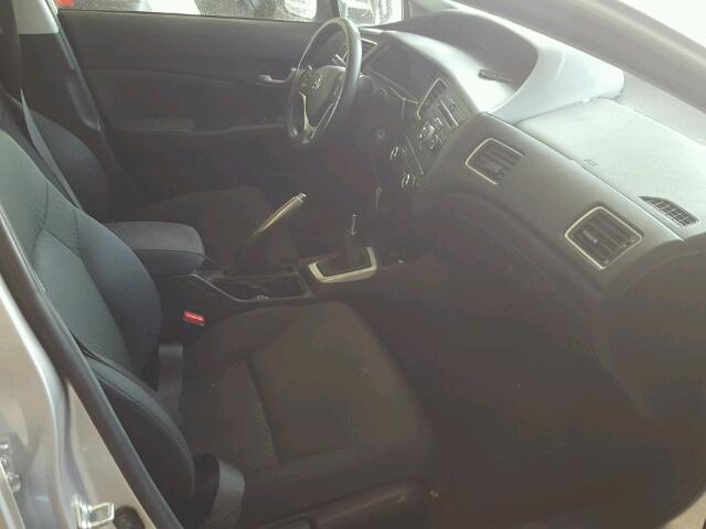 19XFB2E52EE071106 - 2014 HONDA CIVIC LX Plata foto 5