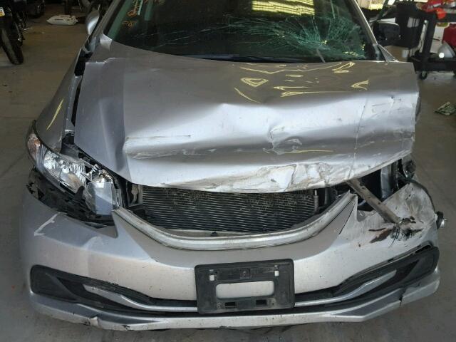 19XFB2E52EE071106 - 2014 HONDA CIVIC LX Plata foto 7