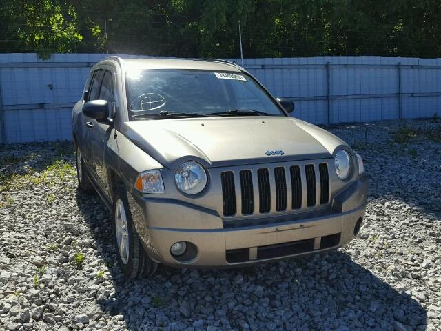 1J8FT47078D737109 - 2008 JEEP COMPASS SP GREEN photo 1