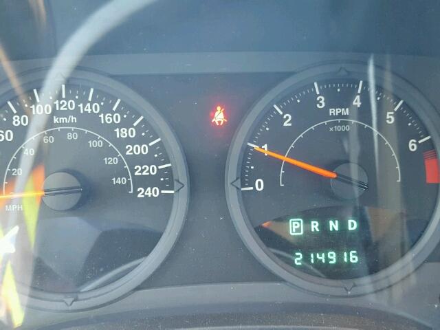 1J8FT47078D737109 - 2008 JEEP COMPASS SP GREEN photo 8