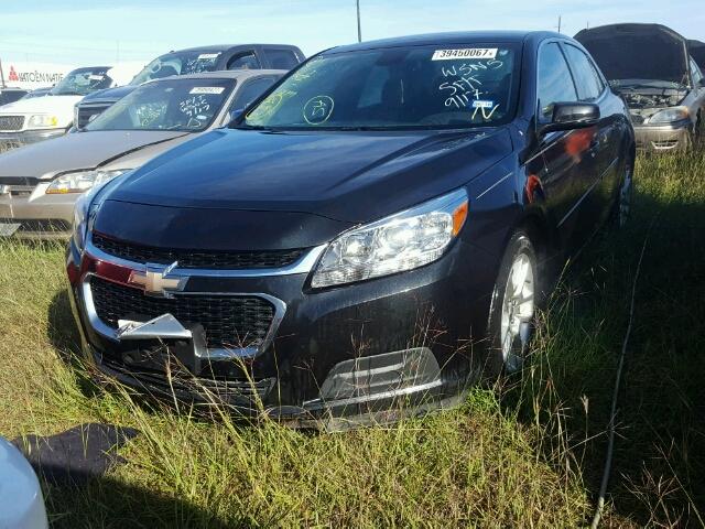 1G11C5SLXFF194616 - 2015 CHEVROLET MALIBU 1LT BLACK photo 2