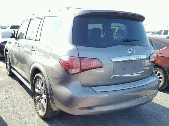 JN8AZ2NE7C9020079 - 2012 INFINITI QX56 GRAY photo 3