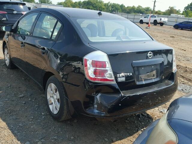 3N1AB61E98L646246 - 2008 NISSAN SENTRA 2.0 BLACK photo 3