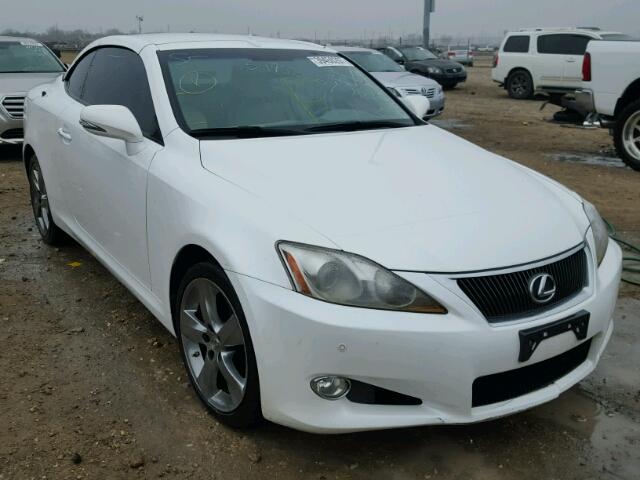 JTHFF2C2XA2511009 - 2010 LEXUS IS 250 WHITE photo 1