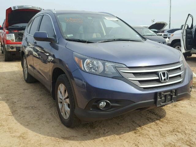 2HKRM3H77EH507258 - 2014 HONDA CR-V EXL BLUE photo 1