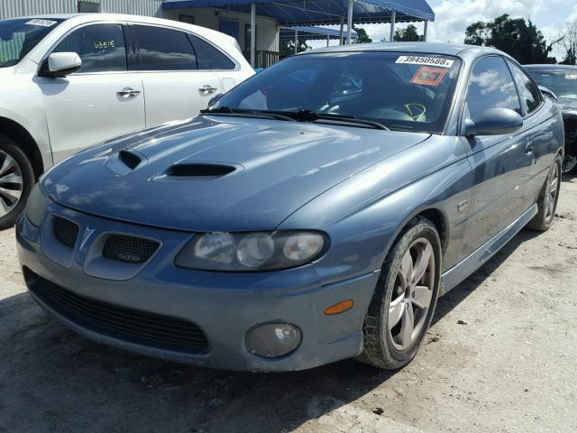 6G2VX12U56L546430 - 2006 PONTIAC GTO BLUE photo 2