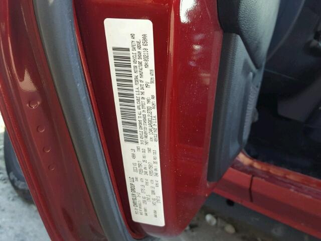 1C4AJWAG8CL212793 - 2012 JEEP WRANGLER S RED photo 10