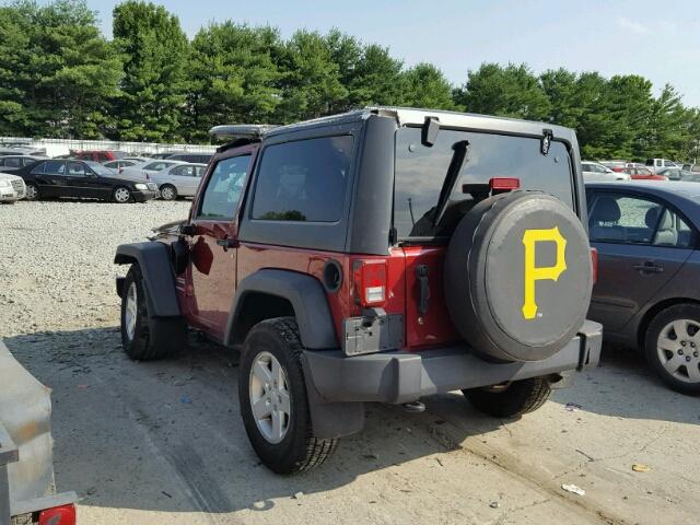 1C4AJWAG8CL212793 - 2012 JEEP WRANGLER S RED photo 3