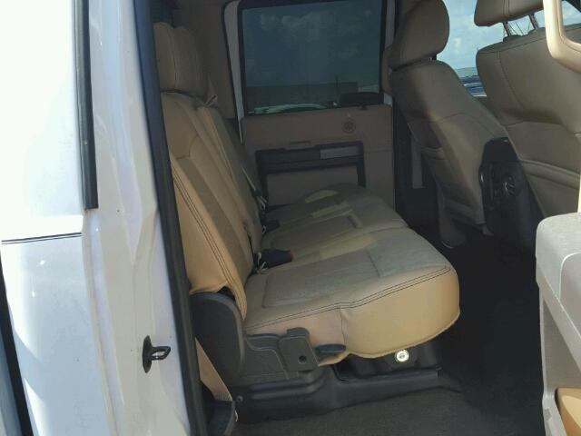 1FT7W2AT8BEB30311 - 2011 FORD F250 WHITE photo 6