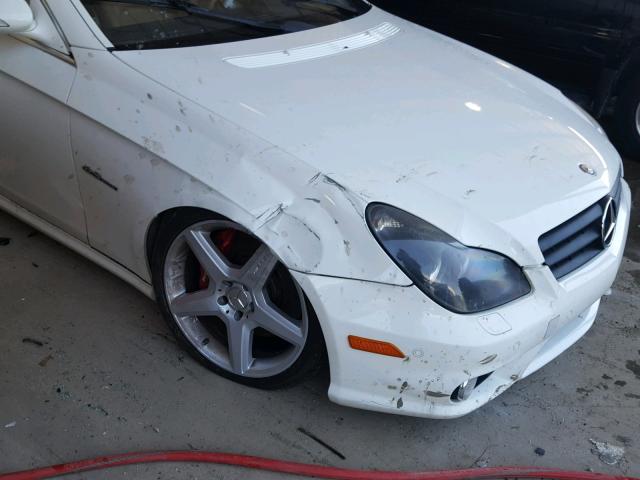 WDDDJ77X28A120310 - 2008 MERCEDES-BENZ CLS 63 AMG WHITE photo 9