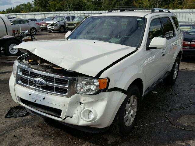 1FMCU9EG4CKC67027 - 2012 FORD ESCAPE LIM WHITE photo 2