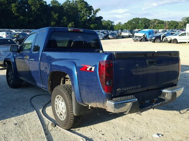 1GCDS196858174979 - 2005 CHEVROLET COLORADO BLUE photo 3