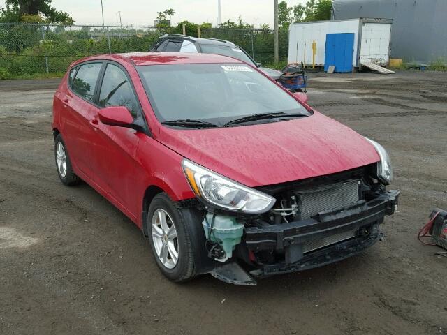 KMHCT5AE3GU239648 - 2016 HYUNDAI ACCENT RED photo 1