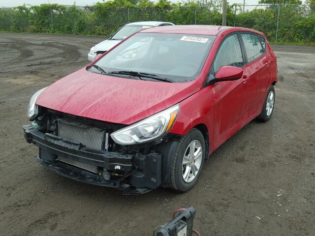 KMHCT5AE3GU239648 - 2016 HYUNDAI ACCENT RED photo 2