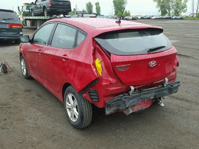 KMHCT5AE3GU239648 - 2016 HYUNDAI ACCENT RED photo 3