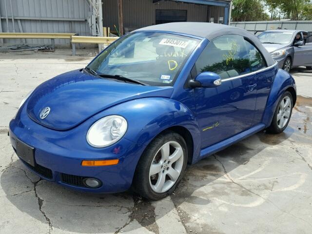 3VWSF31Y27M415080 - 2007 VOLKSWAGEN NEW BEETLE BLUE photo 2