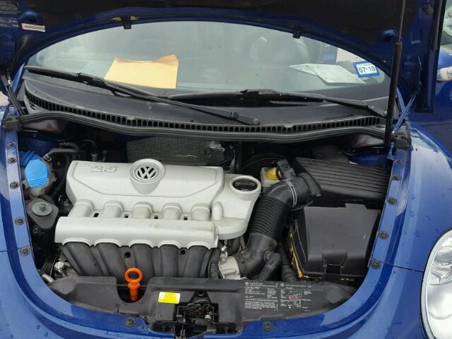 3VWSF31Y27M415080 - 2007 VOLKSWAGEN NEW BEETLE BLUE photo 7