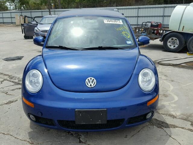 3VWSF31Y27M415080 - 2007 VOLKSWAGEN NEW BEETLE BLUE photo 9