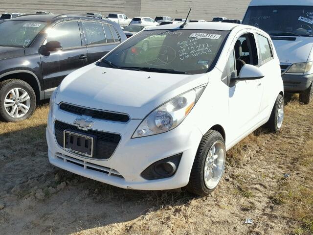 KL8CD6S92EC415691 - 2014 CHEVROLET SPARK 1LT WHITE photo 2