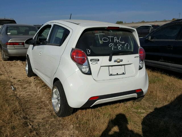 KL8CD6S92EC415691 - 2014 CHEVROLET SPARK 1LT WHITE photo 3