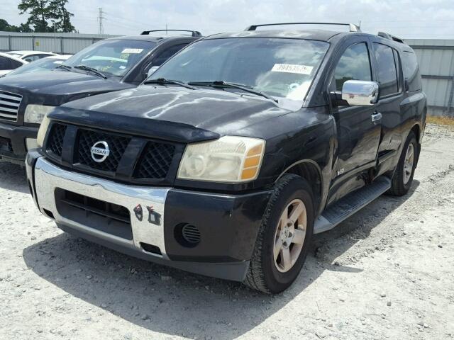 5N1AA08A25N740332 - 2005 NISSAN ARMADA SE BLACK photo 2