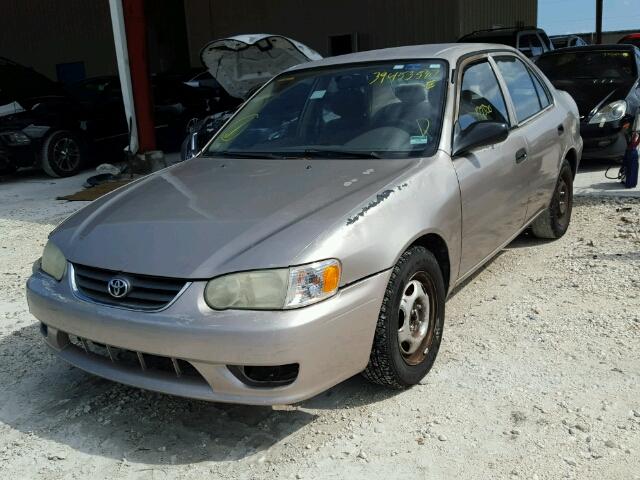 1NXBR12E81Z548511 - 2001 TOYOTA COROLLA CE GOLD photo 2