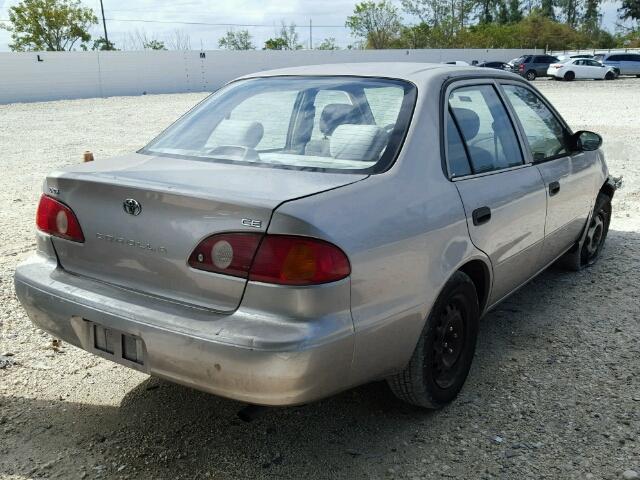 1NXBR12E81Z548511 - 2001 TOYOTA COROLLA CE GOLD photo 4