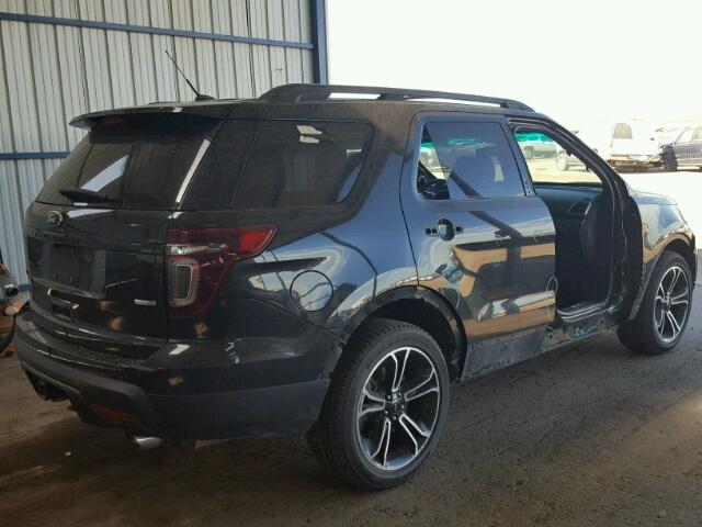 1FM5K8GT0DGC10279 - 2013 FORD EXPLORER BLACK photo 4