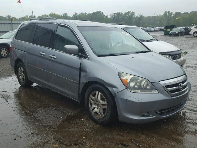 5FNRL38667B114573 - 2007 HONDA ODYSSEY EX BLUE photo 1