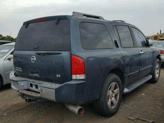 5N1AA08B94N705276 - 2004 NISSAN ARMADA SE GREEN photo 4