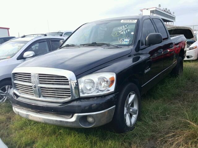 1D7HA18218S592347 - 2008 DODGE RAM 1500 S BLACK photo 2