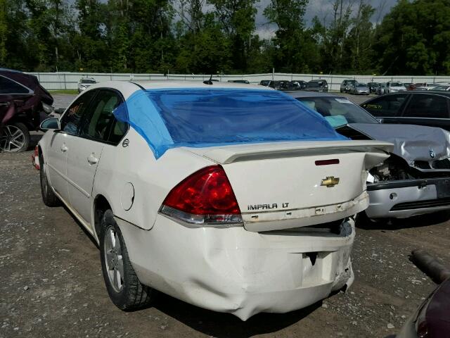 2G1WT58NX79297950 - 2007 CHEVROLET IMPALA LT WHITE photo 3