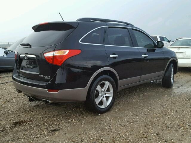 KM8NU4CC6BU157689 - 2011 HYUNDAI VERACRUZ BLACK photo 4