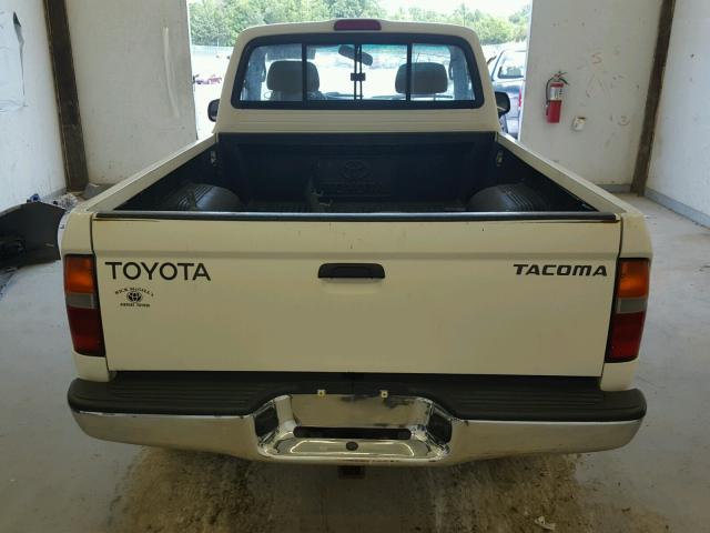 4TAPM62N2YZ668058 - 2000 TOYOTA TACOMA WHITE photo 6