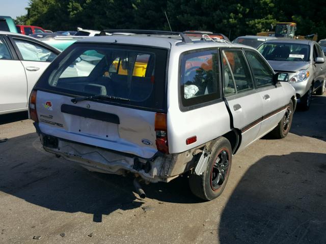 1FAPP15J2PW222909 - 1993 FORD ESCORT LX SILVER photo 4