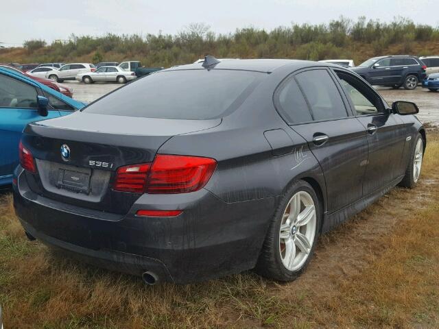 WBA5B1C56ED482080 - 2014 BMW 535 GRAY photo 4