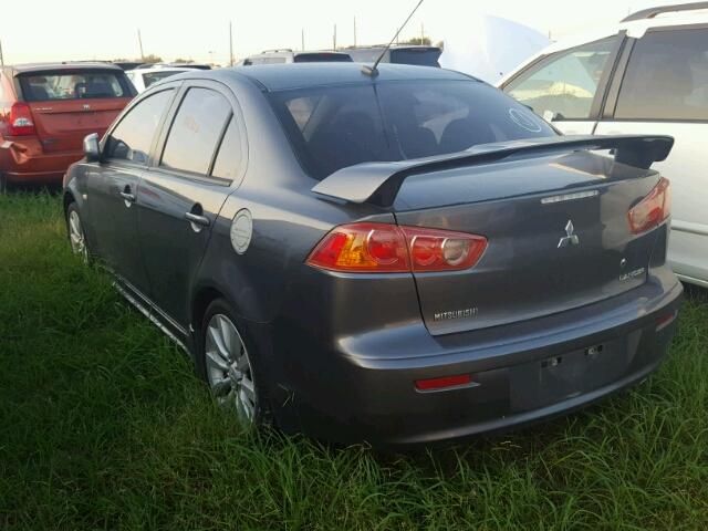 JA3AU86W39U041620 - 2009 MITSUBISHI LANCER GRAY photo 3