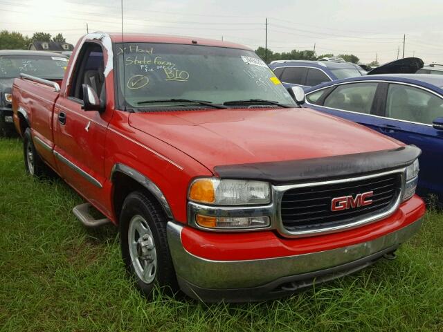 1GTEC14V3YE216626 - 2000 GMC NEW SIERRA RED photo 1