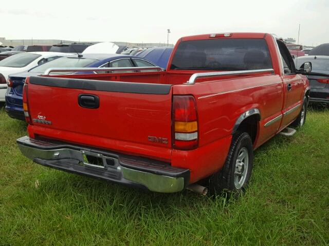 1GTEC14V3YE216626 - 2000 GMC NEW SIERRA RED photo 4