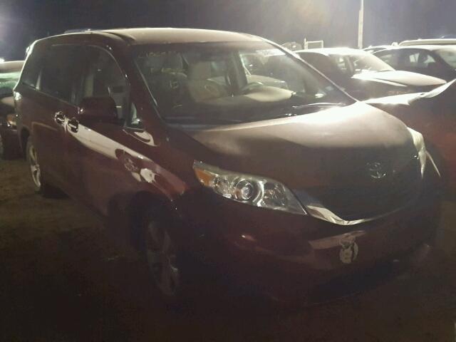 5TDKA3DC7CS015348 - 2012 TOYOTA SIENNA RED photo 1