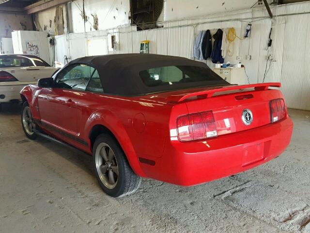 1ZVHT84N665230018 - 2006 FORD MUSTANG RED photo 3