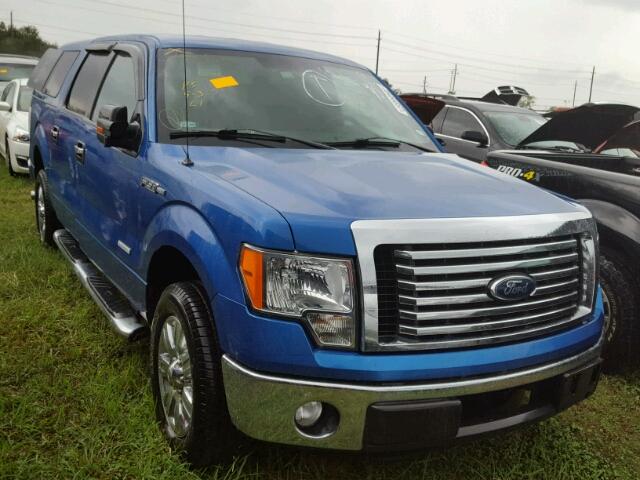 1FTFW1CT4CKD68002 - 2012 FORD F150 BLUE photo 1